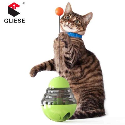 Multi Colors 2-In-1 Interactive Abs 300 G Pet Food Dispensing Tumbler Cat Toy